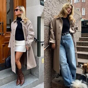 Djerf Avenue Classic Tan Trench Coat